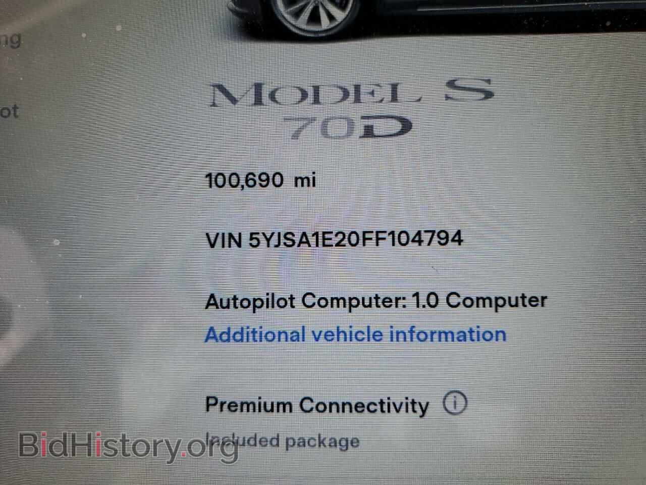 2015 TESLA MODEL S - VIN: 5YJSA1E20FF104794 - Photo 9
