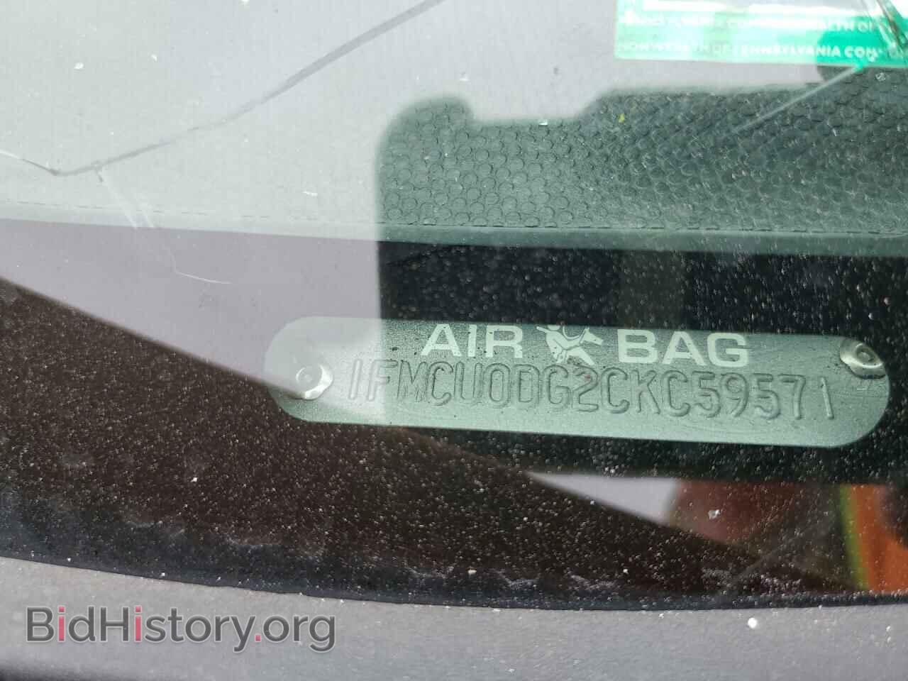 2012 FORD ESCAPE - VIN: 1FMCU0DG2CKC59571 - Фото 12
