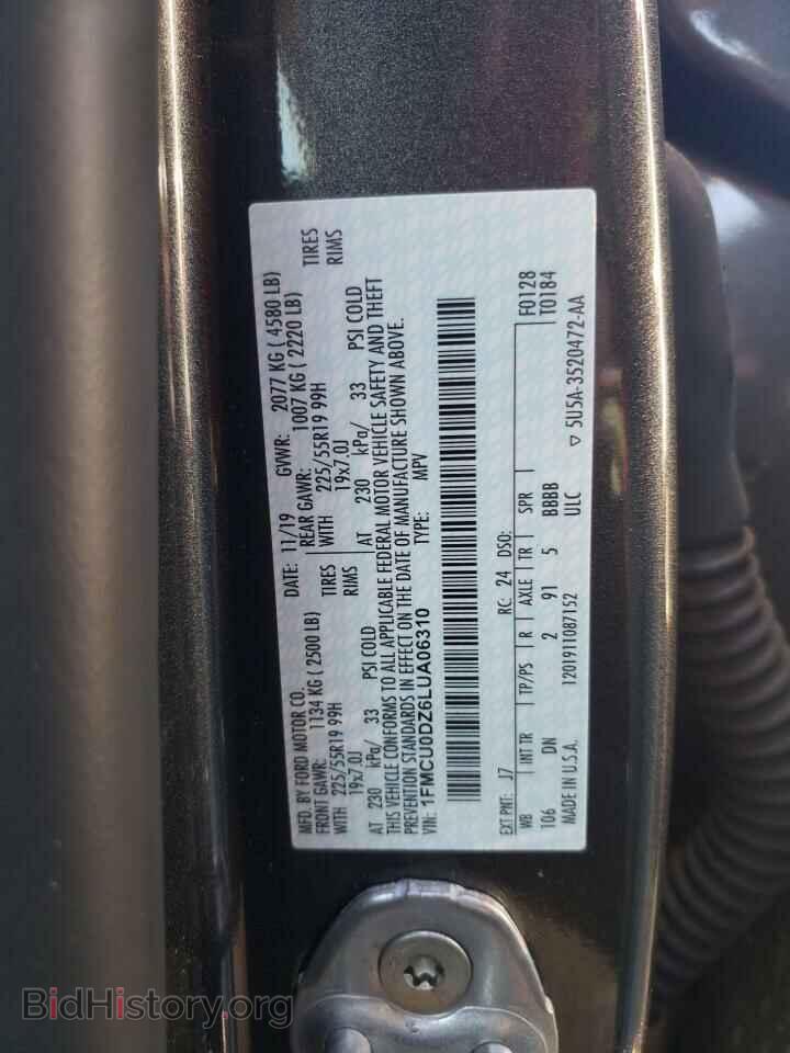 2020 FORD ESCAPE - VIN: 1FMCU0DZ6LUA06310 - Photo 10