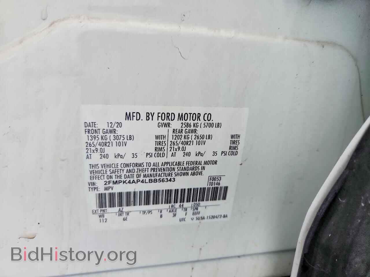 2020 FORD EDGE - VIN: 2FMPK4AP4LBB56343 - Photo 13