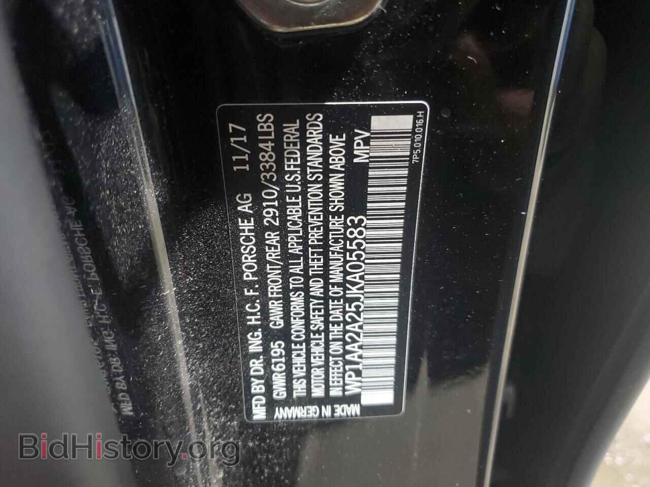 2018 PORSCHE CAYENNE - VIN: WP1AA2A25JKA05583 - Фото 13
