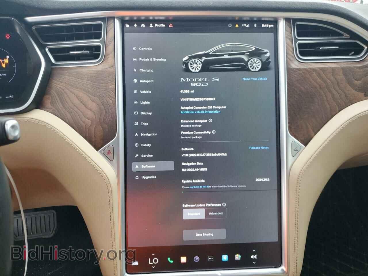 2016 TESLA MODEL S - VIN: 5YJSA1E23GF169947 - Фото 9