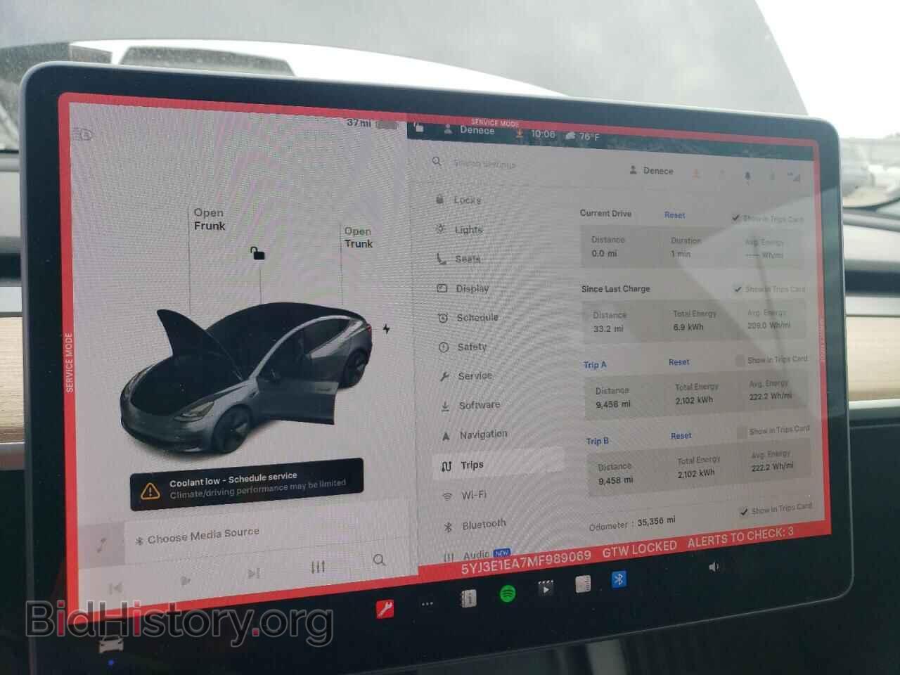 2021 TESLA MODEL 3 - VIN: 5YJ3E1EA7MF989069 - Фото 9