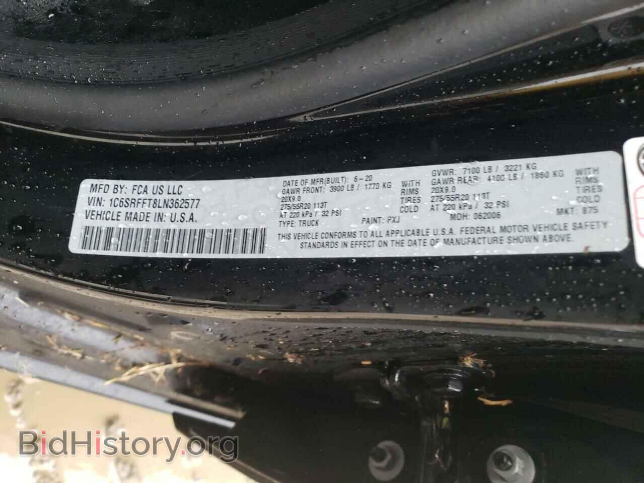2020 RAM 1500 - VIN: 1C6SRFFT8LN362577 - Фото 10