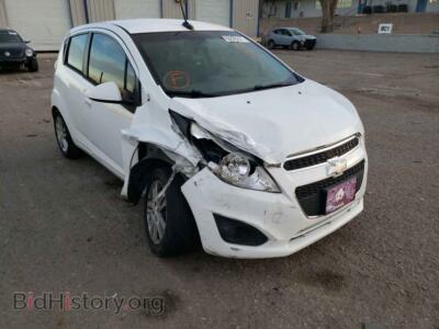 2014 Chevrolet SPARK Spark 1LT, white — VIN KL8CD6S9XEC551079, Copart