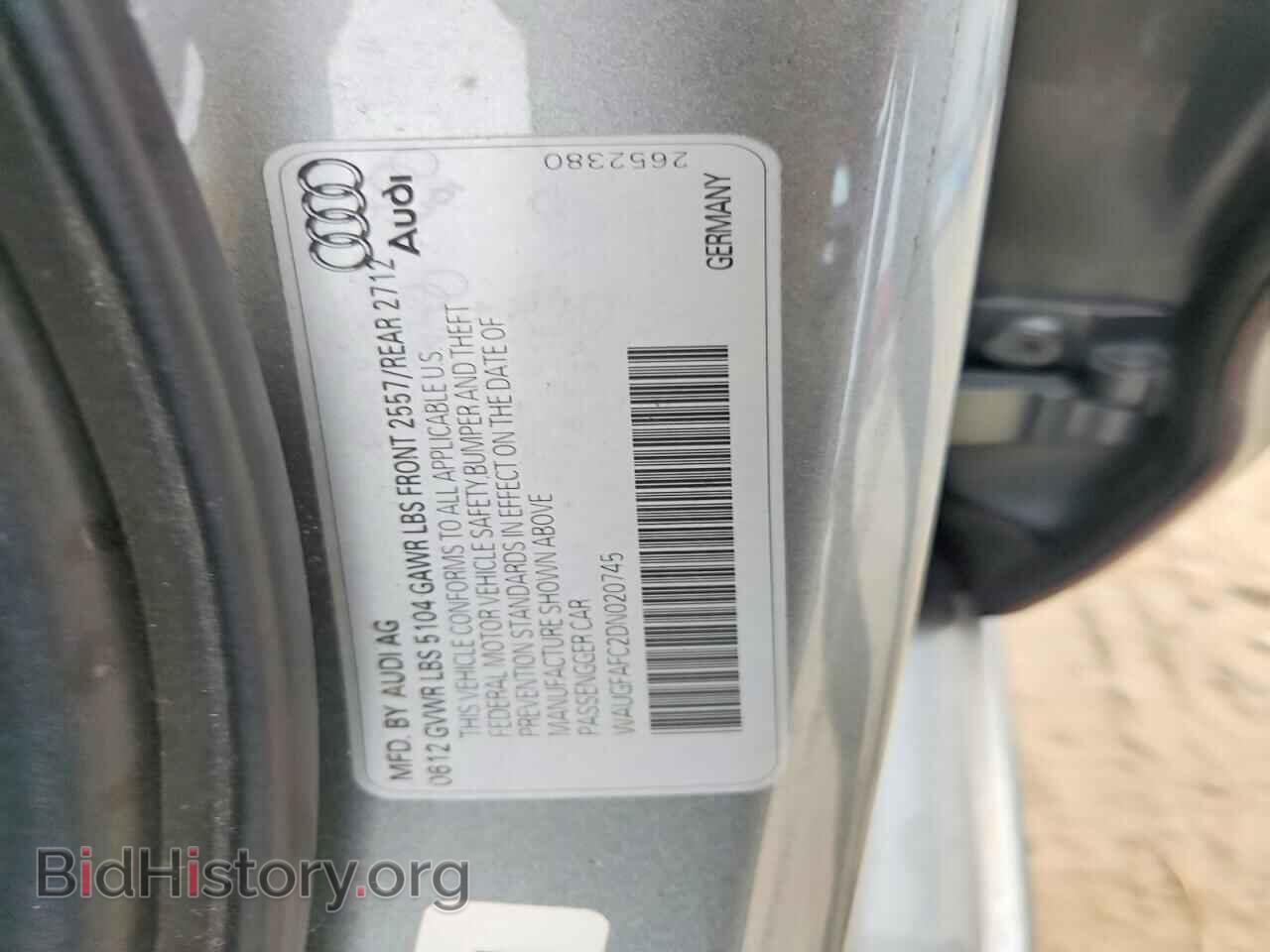 2013 AUDI A6 - VIN: WAUGFAFC2DN020745 - Photo 12