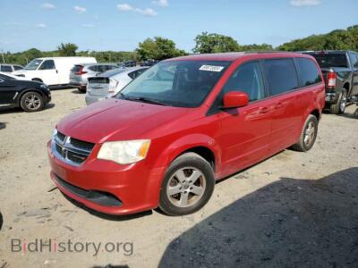 2012 Dodge CARAVAN SXT, красный — VIN 2C4RDGCG8CR309626, Copart