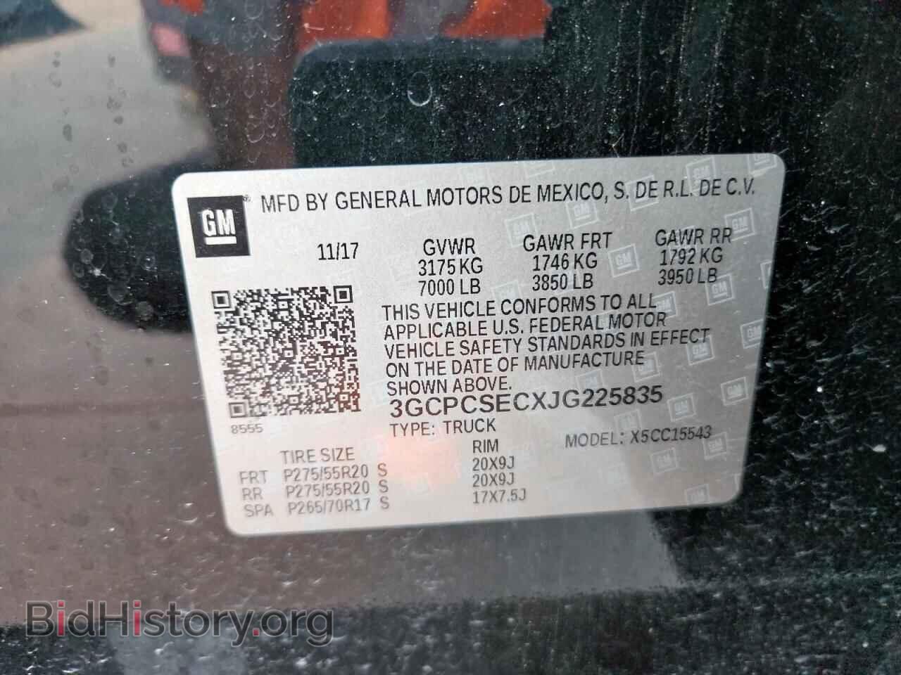 2018 CHEVROLET ALL Models - VIN: 3GCPCSECXJG225835 - Фото 12