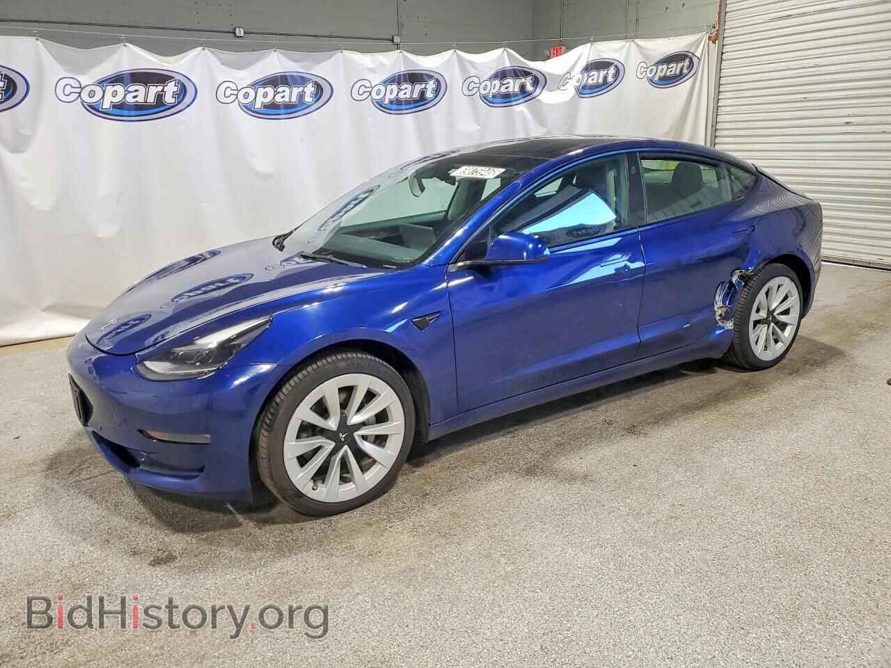 Photo 5YJ3E1EB7NF305163 - TESLA MODEL 3 2022
