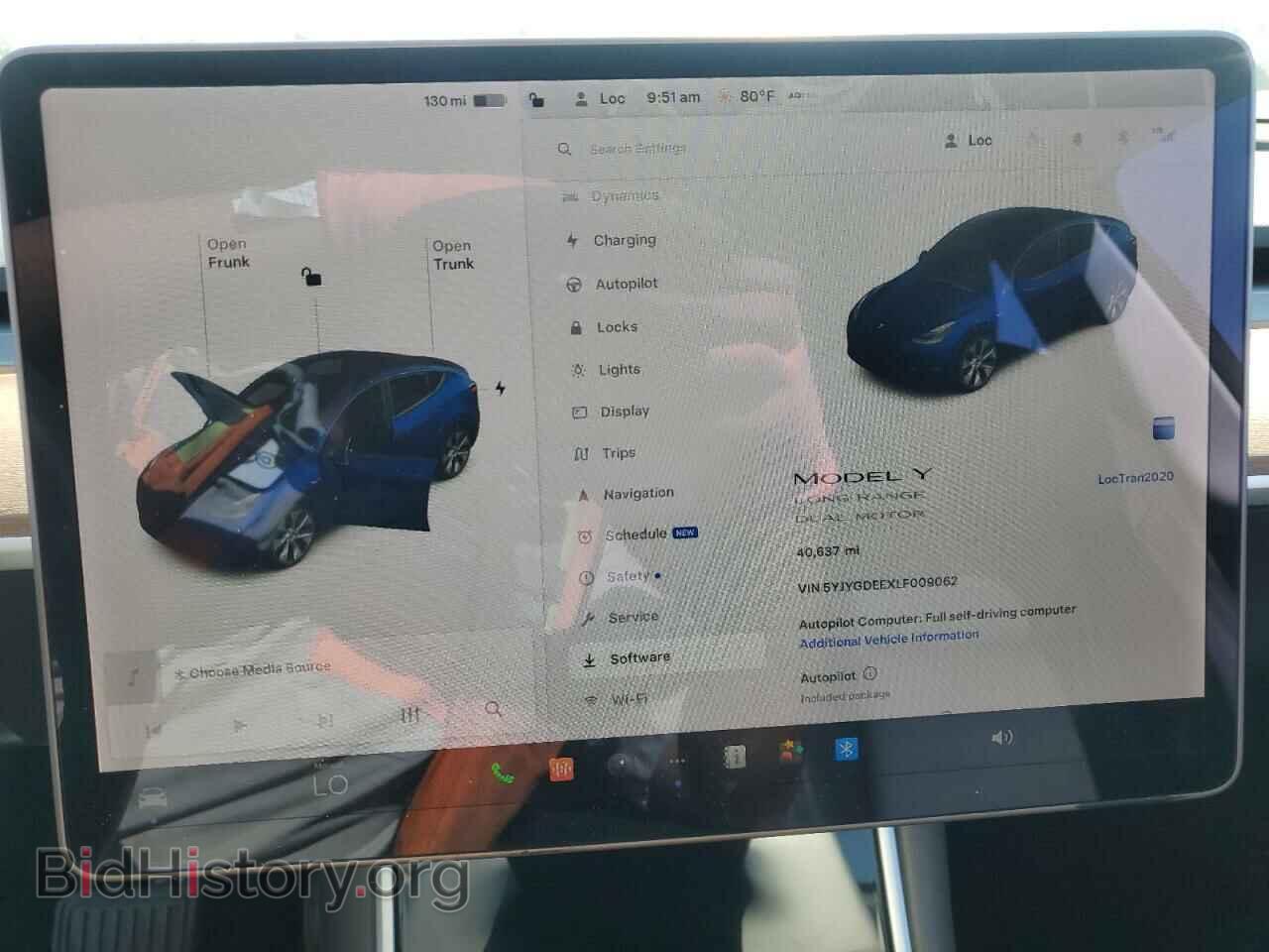2020 TESLA MODEL Y - VIN: 5YJYGDEEXLF009062 - Фото 9