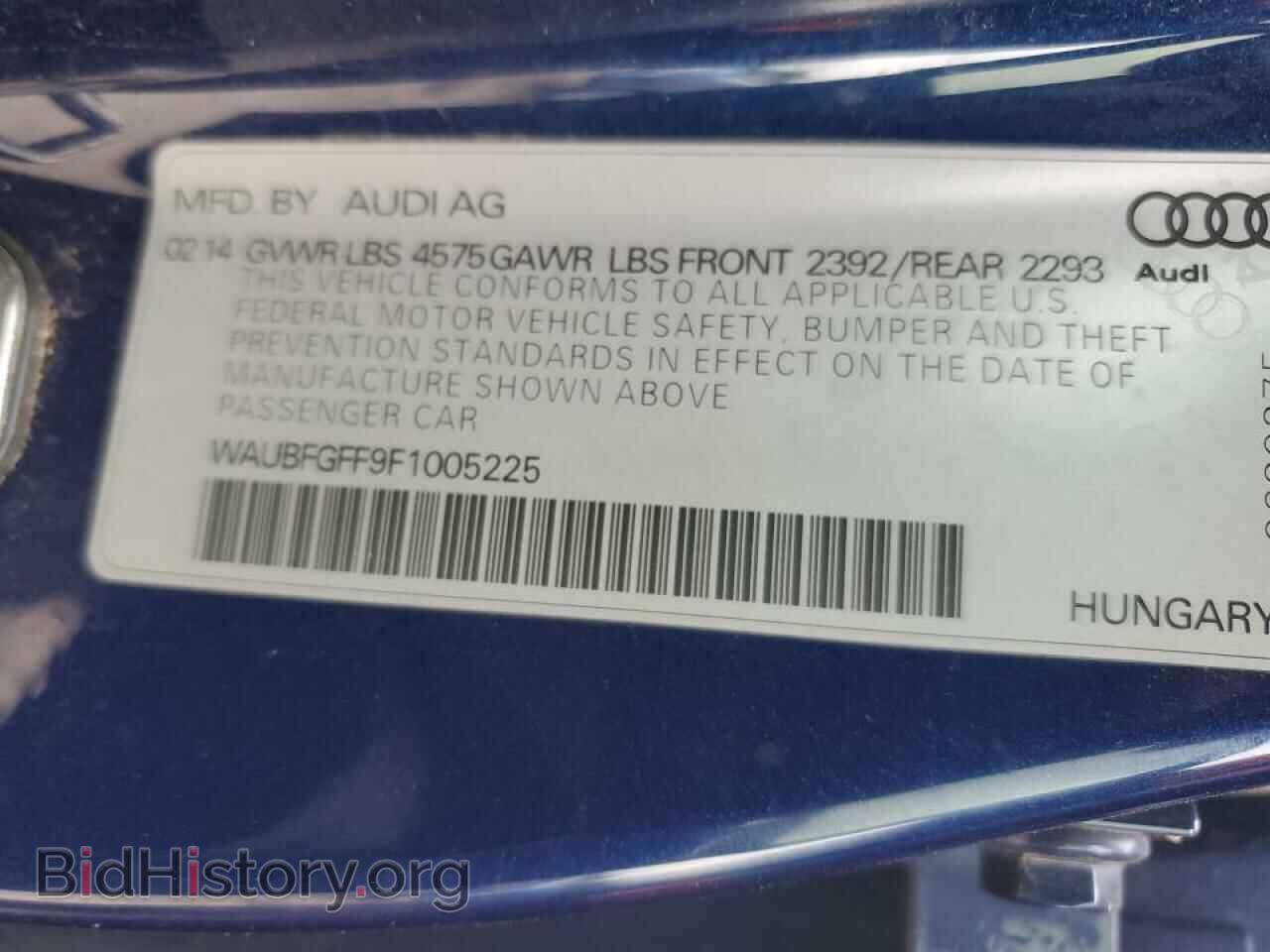 2015 AUDI A3 - VIN: WAUBFGFF9F1005225 - Photo 12