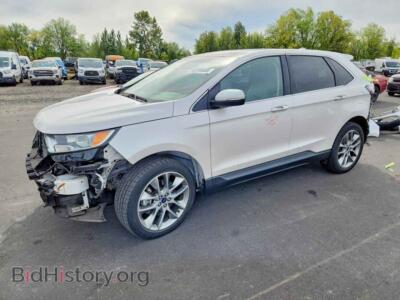 2017 Ford EDGE Titanium, white — VIN 2FMPK4K90HBC10373, Copart