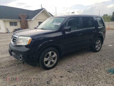 2014 Honda PILOT EXL, черный — VIN 5FNYF4H50EB001926, Copart