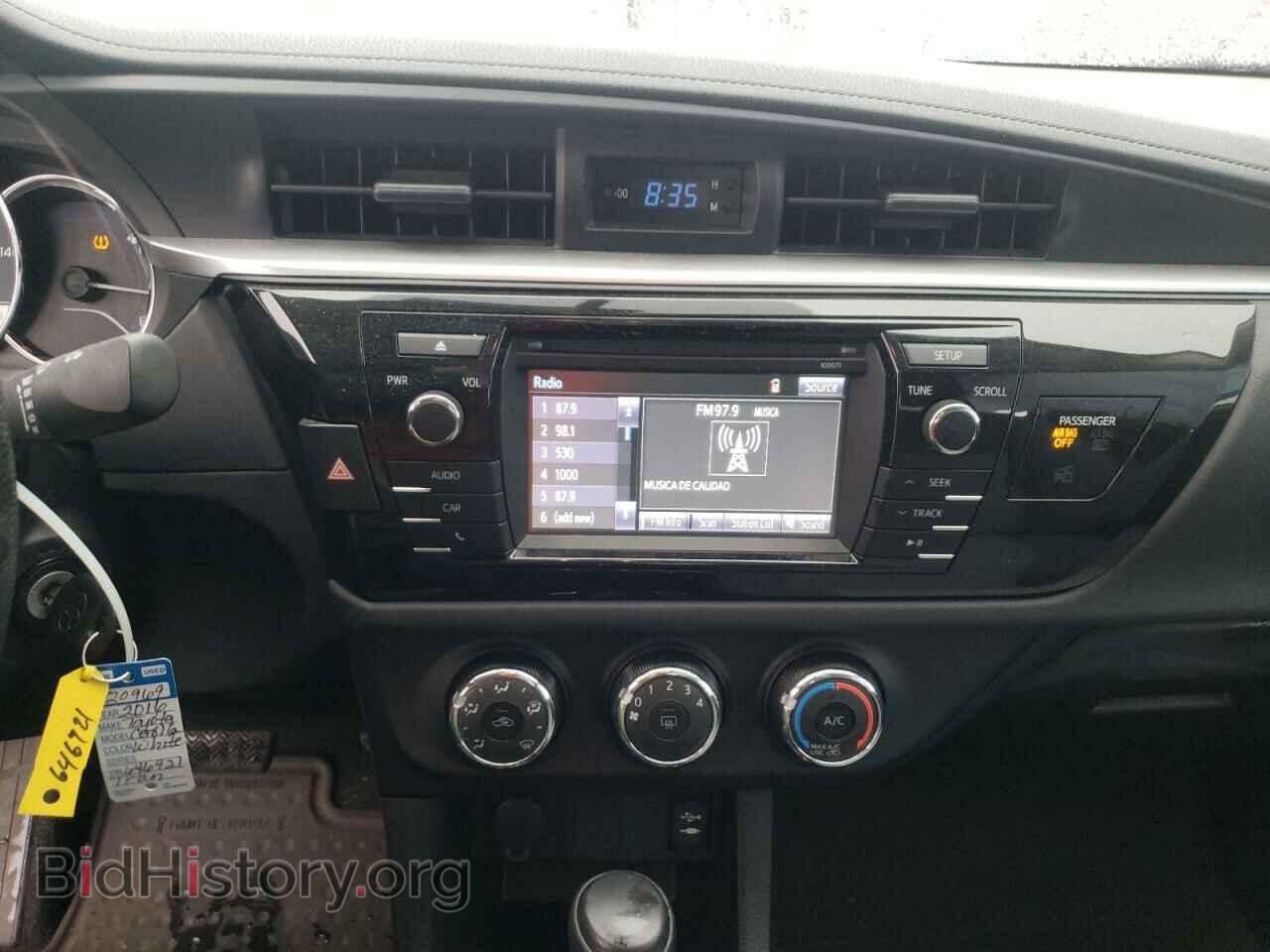 2016 TOYOTA COROLLA - VIN: 2T1BURHE4GC646921 - Фото 9