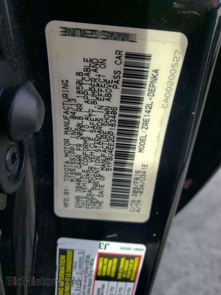 2013 TOYOTA COROLLA - VIN: 5YFBU4EE2DP183406 - Фото 13