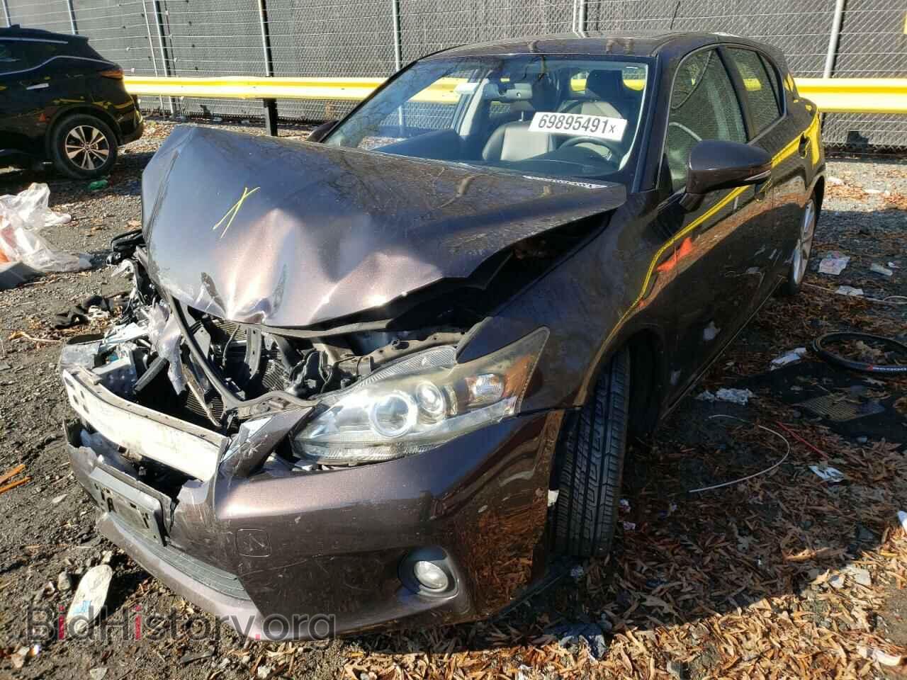 2012 LEXUS CT 200 - VIN: JTHKD5BH2C2066604 - Фото 2
