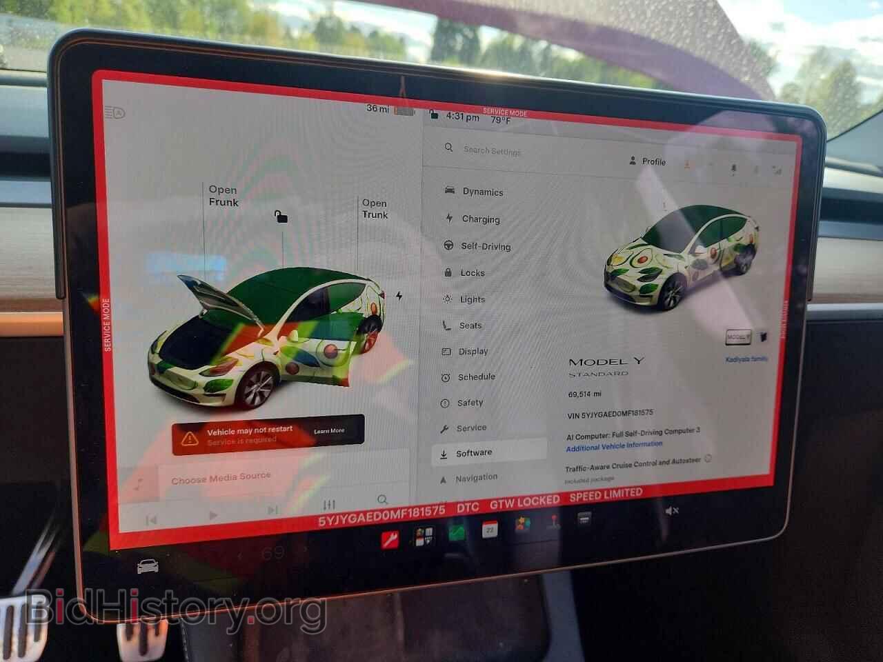 2021 TESLA MODEL Y - VIN: 5YJYGAED0MF181575 - Photo 9