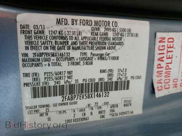 2011 FORD CROWN VIC - VIN: 2FABP7EV5BX146132 - Фото 10