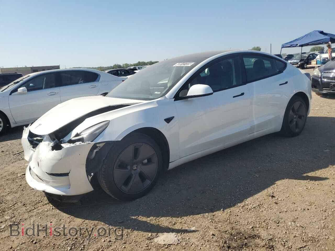 Photo 5YJ3E1EA6NF371856 - TESLA MODEL 3 2022