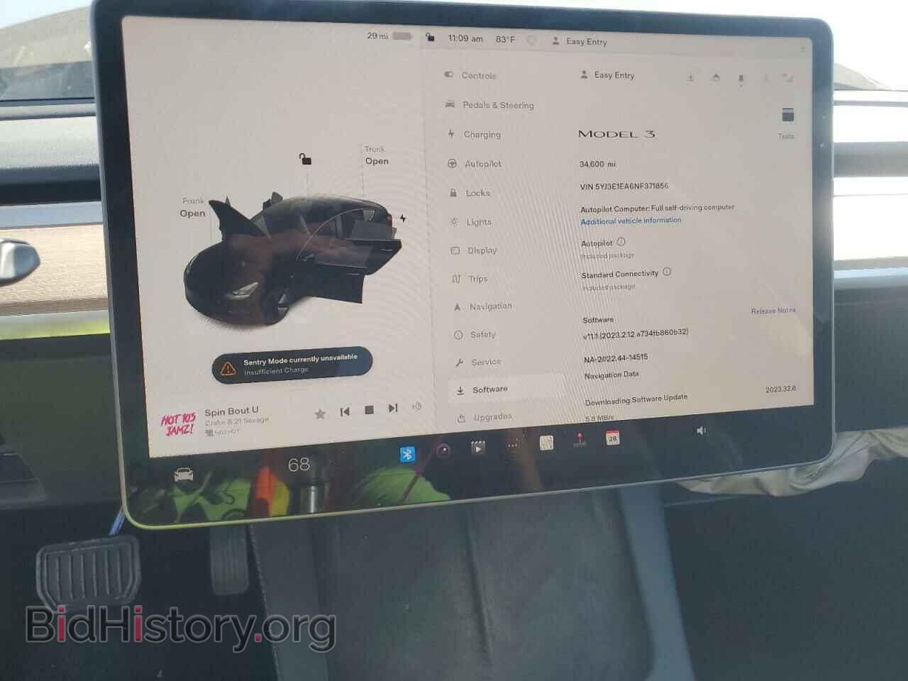2022 TESLA MODEL 3 - VIN: 5YJ3E1EA6NF371856 - Photo 9