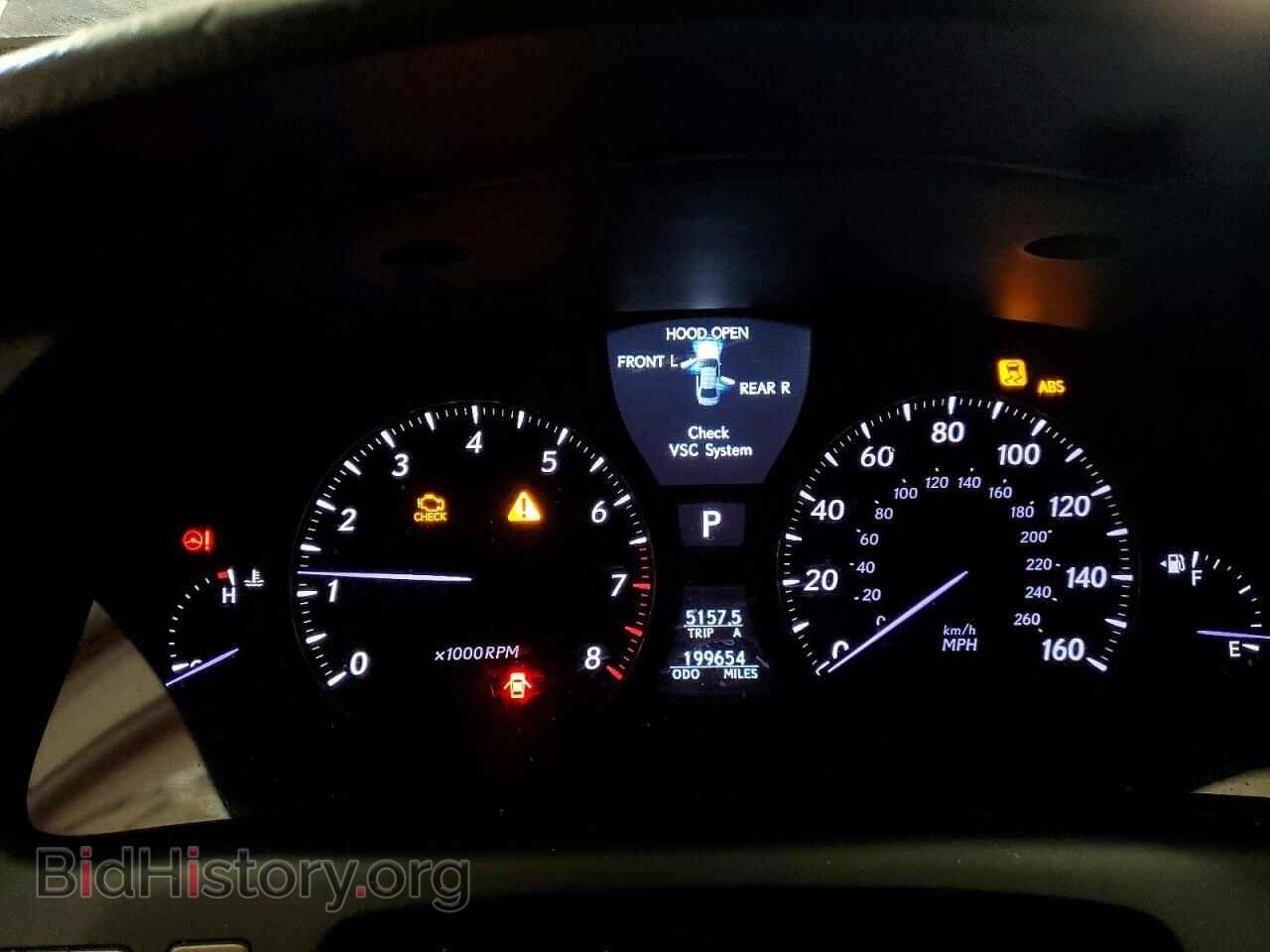 2008 LEXUS LS460 - VIN: JTHGL46F385029806 - Фото 9