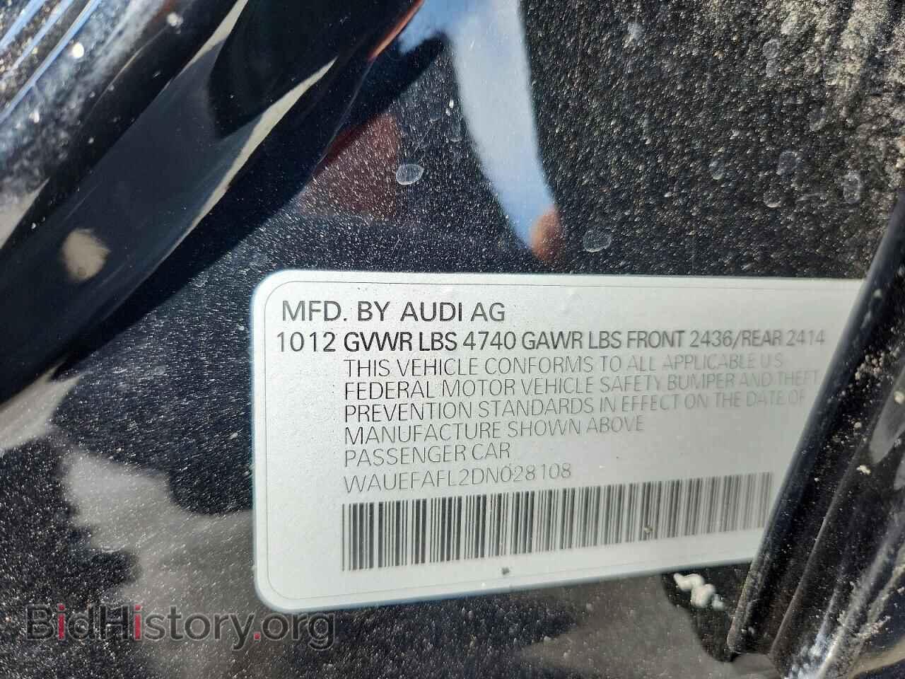 2013 AUDI A4 - VIN: WAUEFAFL2DN028108 - Photo 12