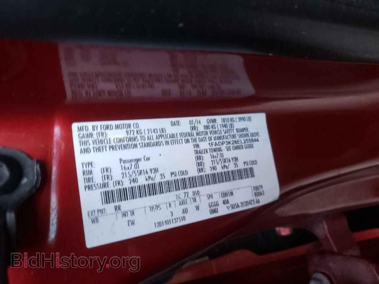 2014 FORD FOCUS - VIN: 1FADP3K28EL255844 - Photo 10