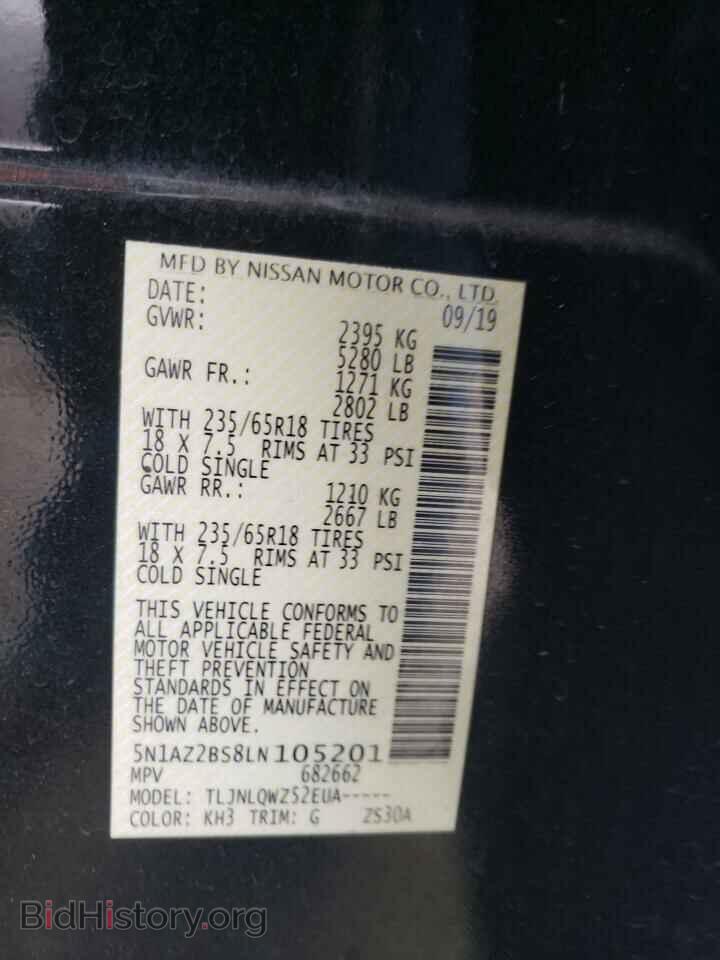 2020 NISSAN MURANO - VIN: 5N1AZ2BS8LN105201 - Фото 12