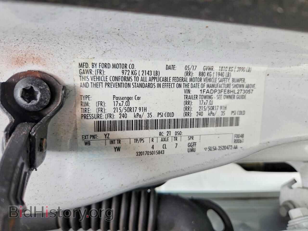 2017 FORD FOCUS - VIN: 1FADP3FE8HL273057 - Photo 12