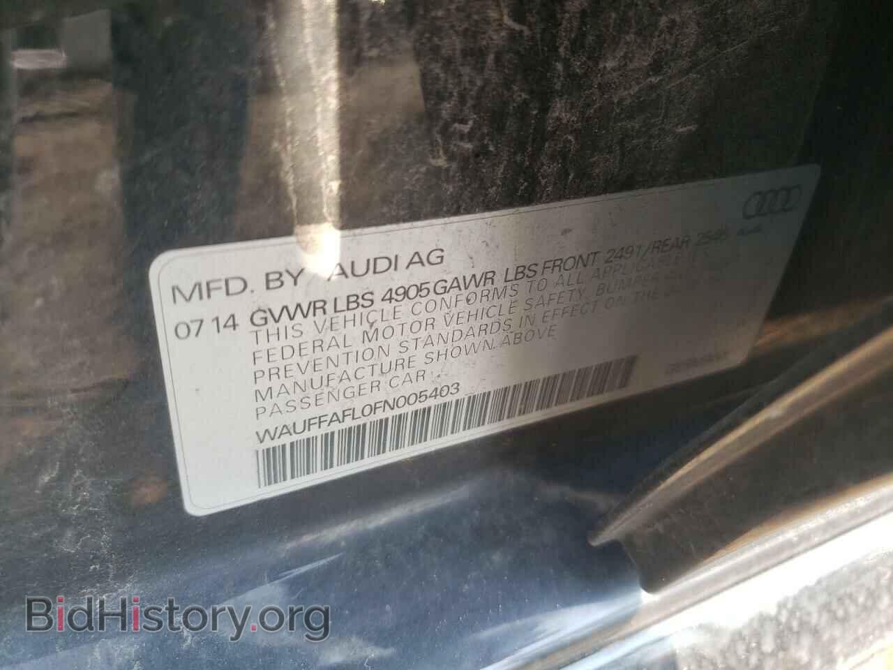 2015 AUDI A4 - VIN: WAUFFAFL0FN005403 - Photo 12