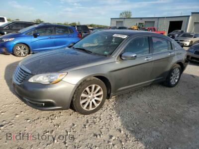 2013 Chrysler 200 Limited, серый — VIN 1C3CCBCG7DN521061, Copart