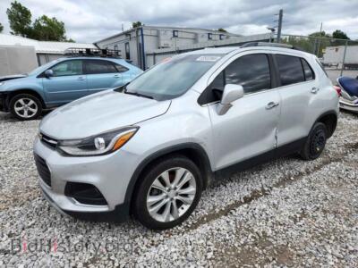 2017 Chevrolet TRAX Premier, silver — VIN 3GNCJMSB5HL287079, Copart