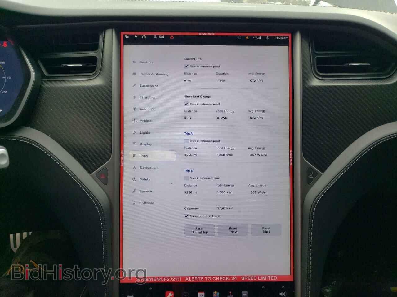 2018 TESLA MODEL S - VIN: 5YJSA1E44JF272111 - Фото 9