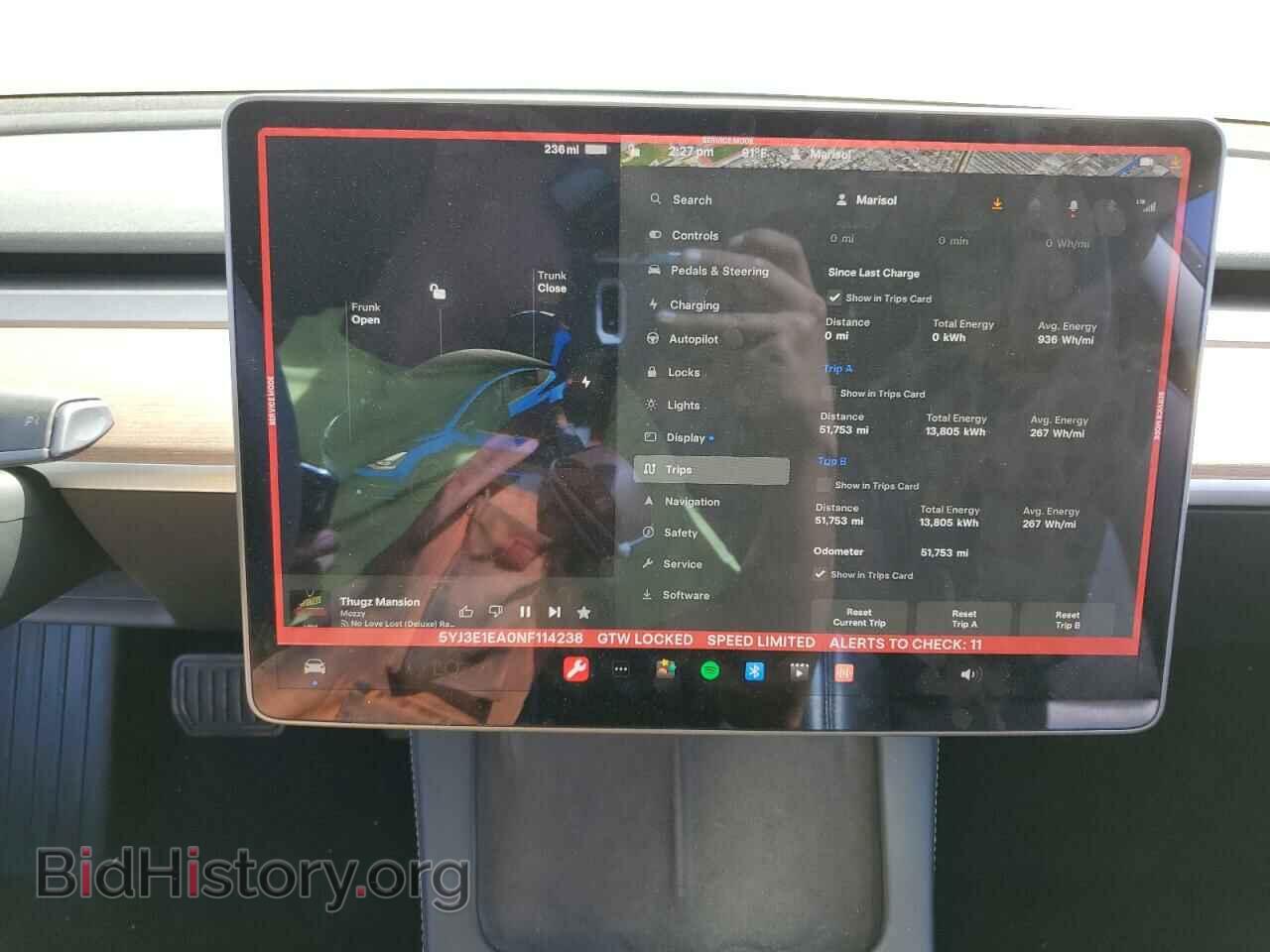2022 TESLA MODEL 3 - VIN: 5YJ3E1EA0NF114238 - Фото 9