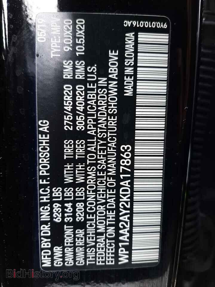 2019 PORSCHE CAYENNE - VIN: WP1AA2AY2KDA17863 - Фото 13