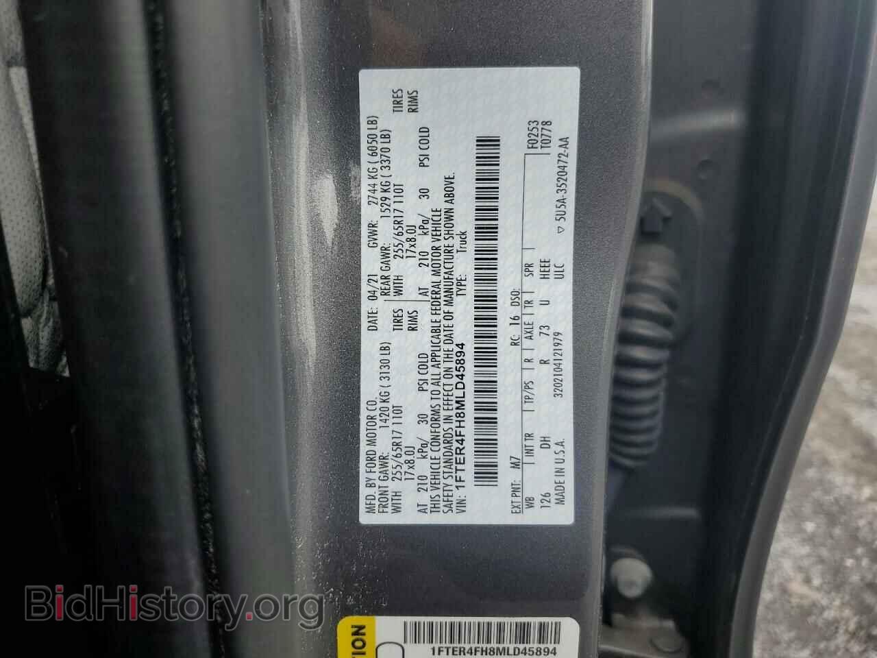 2021 FORD RANGER - VIN: 1FTER4FH8MLD45894 - Фото 12
