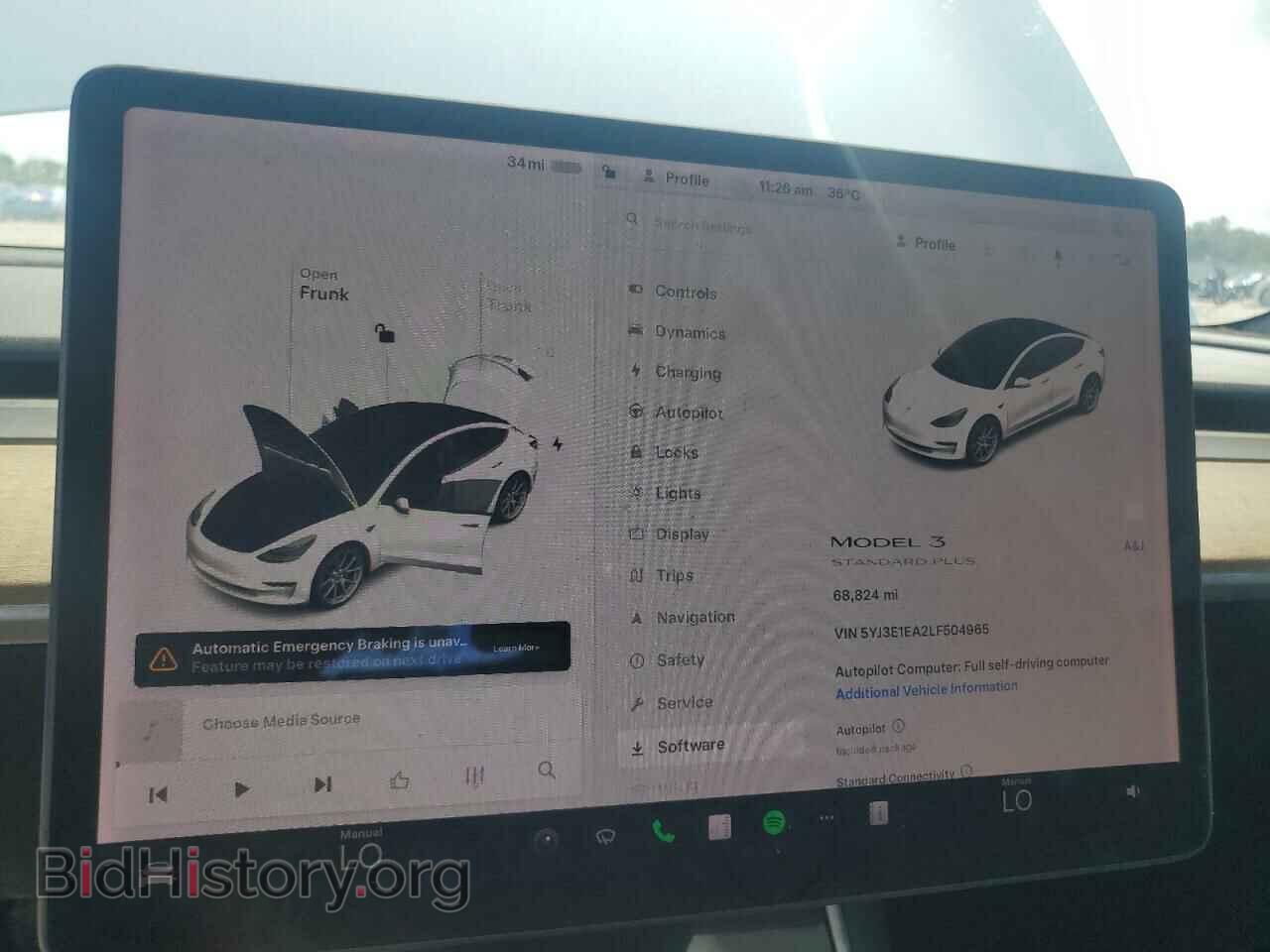 2020 TESLA MODEL 3 - VIN: 5YJ3E1EA2LF504965 - Фото 9