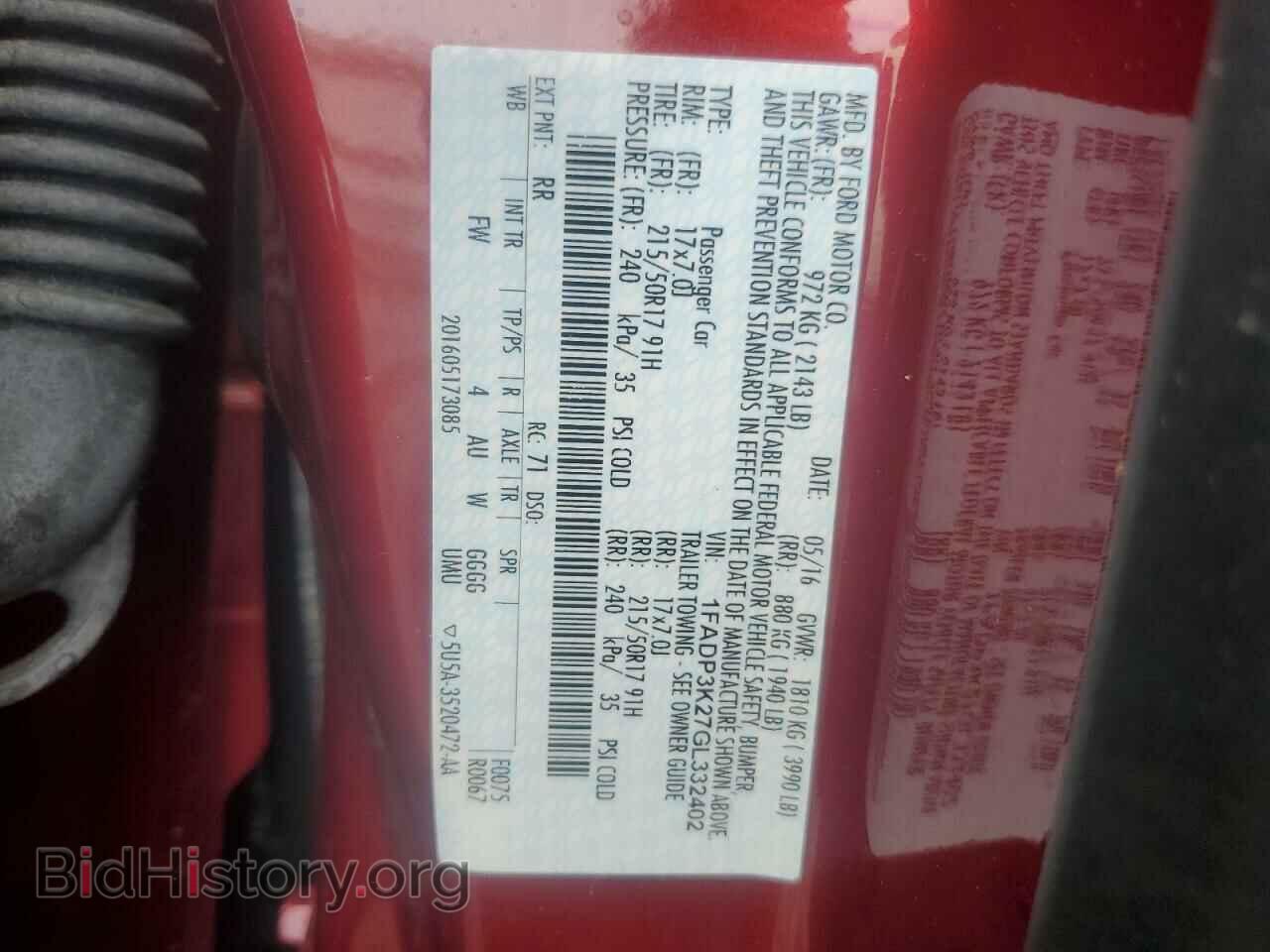 2016 FORD FOCUS - VIN: 1FADP3K27GL332402 - Фото 12