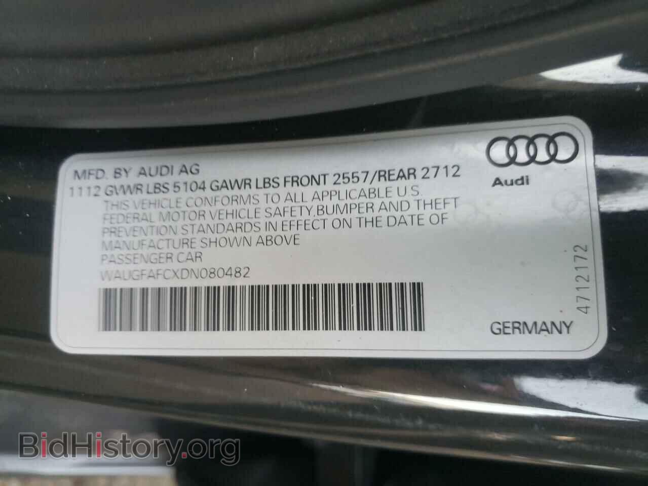 2013 AUDI A6 - VIN: WAUGFAFCXDN080482 - Photo 12