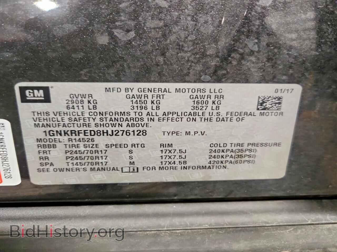 2017 CHEVROLET TRAVERSE - VIN: 1GNKRFED8HJ276128 - Photo 13