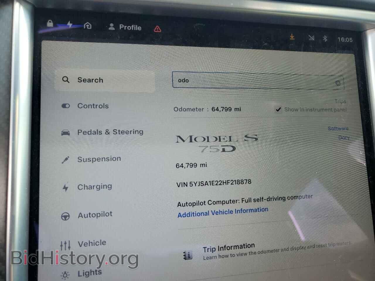 2017 TESLA MODEL S - VIN: 5YJSA1E22HF218878 - Photo 9