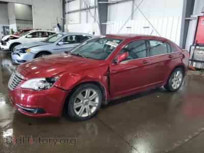 2013 Chrysler 200 Touring, burgundy — VIN 1C3CCBBB4DN597245, Copart