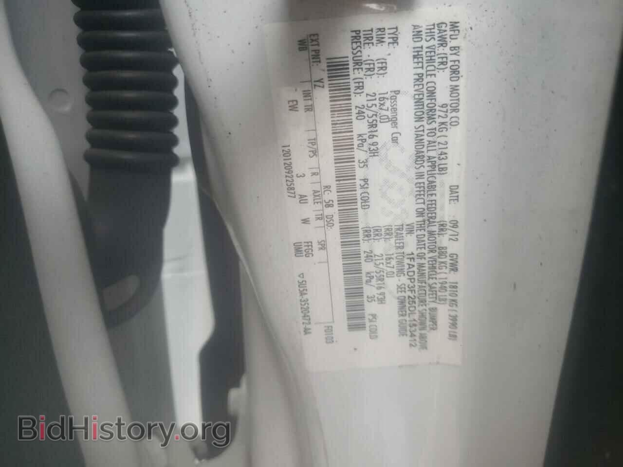 2013 FORD FOCUS - VIN: 1FADP3F25DL153412 - Фото 12