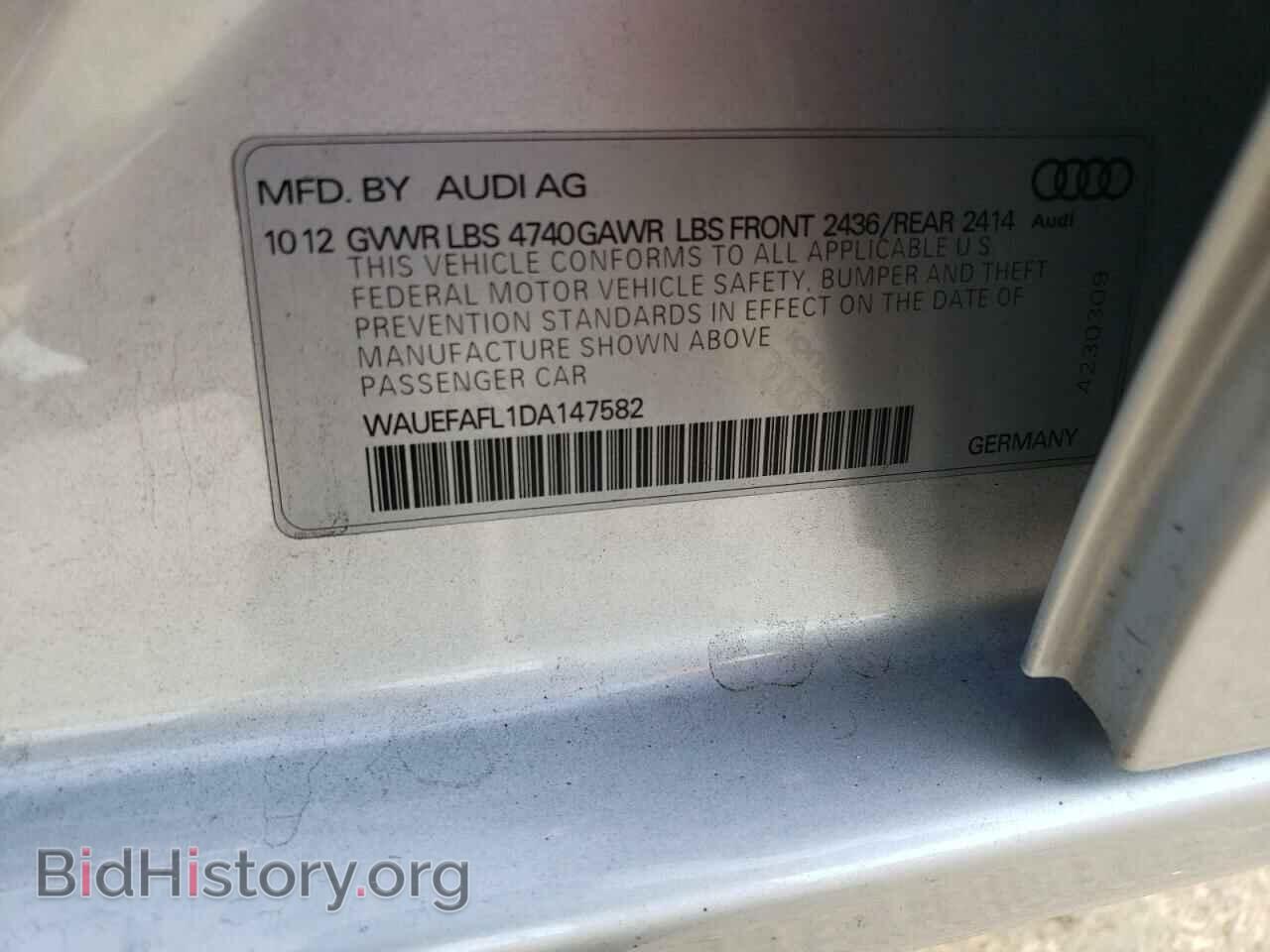 2013 AUDI A4 - VIN: WAUEFAFL1DA147582 - Фото 12