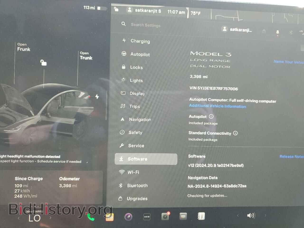 2024 TESLA MODEL 3 - VIN: 5YJ3E1EB7RF757006 - Фото 9