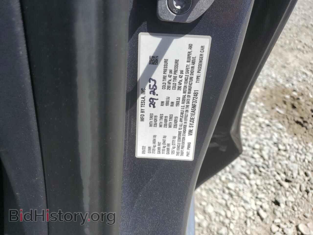 2022 TESLA MODEL 3 - VIN: 5YJ3E1EA5NF372481 - Photo 12
