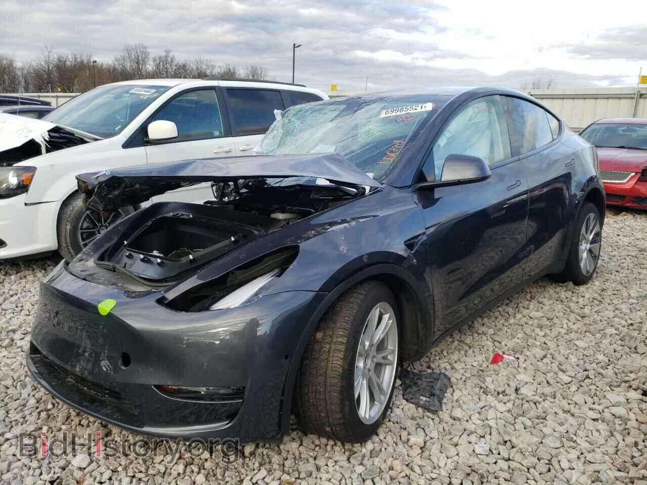 2021 TESLA MODEL Y - VIN: 5YJYGDEE5MF192565 - Фото 2