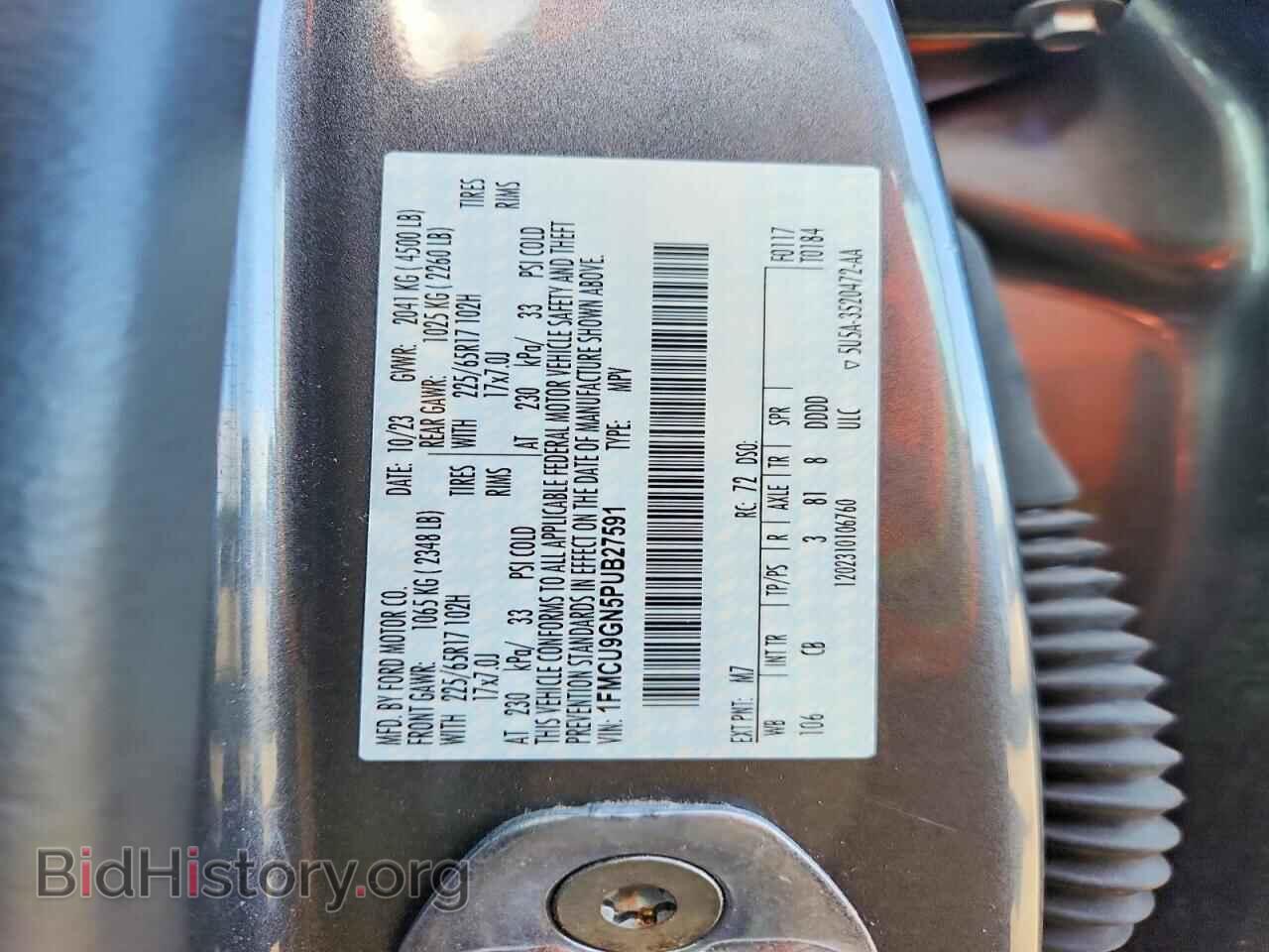 2023 FORD ESCAPE - VIN: 1FMCU9GN5PUB27591 - Photo 13