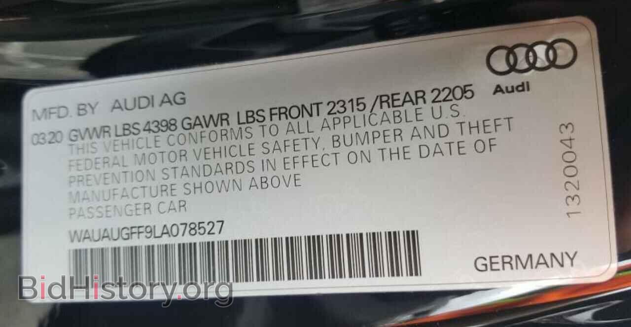 2020 AUDI A3 - VIN: WAUAUGFF9LA078527 - Photo 10