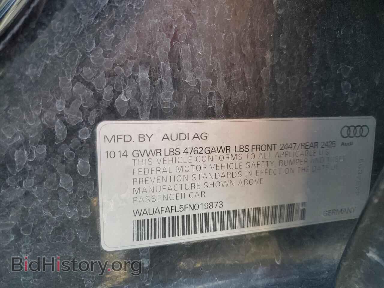 2015 AUDI A4 - VIN: WAUAFAFL5FN019873 - Photo 12